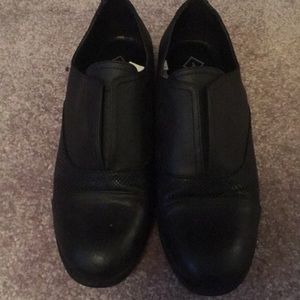 Women’s black loafers